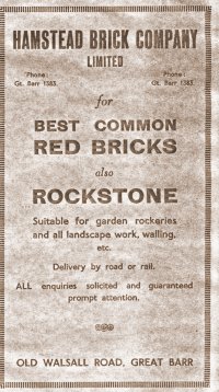 Sales leaflet for brickworks